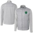 thumbnail image 1 of Men's-Cutter & Buck  Gray Seattle Sounders FC Stealth Hybrid Quilted Full-Zip Windbreaker Jacket, 1 of 3