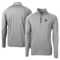 thumbnail image 1 of Men's Cutter & Buck  Gray South Bend Cubs Adapt Eco Knit Stretch Recycled Big & Tall Quarter-Zip Pullover Top, 1 of 3