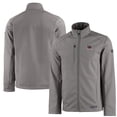 thumbnail image 1 of Men's Cutter & Buck  Gray South Carolina Gamecocks Vault Evoke Eco Softshell Recycled Full-Zip Jacket, 1 of 3