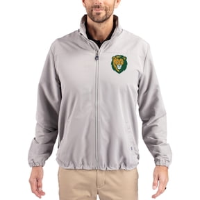 Men's Cutter & Buck Gray Southeastern Louisiana Lions Charter Eco Recycled Full-Zip Jacket