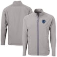 thumbnail image 1 of Men's-Cutter & Buck  Gray Sporting Kansas City Adapt Eco Knit Hybrid Recycled Full-Zip Jacket, 1 of 3