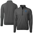 thumbnail image 1 of Men's-Cutter & Buck  Gray Sporting Kansas City Cascade Eco Fleece Quarter-Zip Jacket, 1 of 3