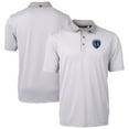 thumbnail image 1 of Men's-Cutter & Buck  Gray Sporting Kansas City Virtue Eco Pique Micro Stripe Recycled Polo, 1 of 3