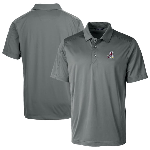 Men's Cutter & Buck Gray Springfield Cardinals Prospect Textured Stretch Polo
