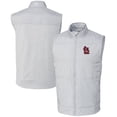 thumbnail image 1 of Men's Cutter & Buck  Gray St. Louis Cardinals Stealth Hybrid Quilted Windbreaker Full-Zip Vest, 1 of 3