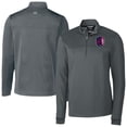 thumbnail image 1 of Men's-Cutter & Buck  Gray St. Louis City SC Traverse Stretch Eco Stripe Quarter-Zip Top, 1 of 3
