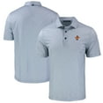 thumbnail image 1 of Men's Cutter & Buck Gray Syracuse Orange Pike Eco Pebble Print Stretch Recycled Polo, 1 of 3