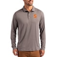 thumbnail image 1 of Men's Cutter & Buck  Gray Syracuse Orange Primary Coastline Epic Comfort Long-Sleeve Polo, 1 of 2