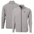 thumbnail image 1 of Men's Cutter & Buck Gray TCU Horned Frogs Big & Tall Adapt Eco Knit Hybrid Recycled Full-Zip Jacket, 1 of 3