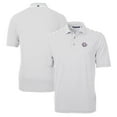 thumbnail image 1 of Men's Cutter & Buck Gray TCU Horned Frogs Big & Tall Team Logo Virtue Eco Pique Stripe Recycled Polo, 1 of 3
