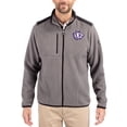 thumbnail image 1 of Men's Cutter & Buck Gray TCU Horned Frogs Cascade Eco Fleece Full-Zip Jacket, 1 of 2