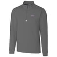 thumbnail image 1 of Men's Cutter & Buck Gray TCU Horned Frogs Collegiate Big & Tall Traverse Half-Zip Jacket, 1 of 1