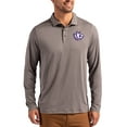 thumbnail image 1 of Men's Cutter & Buck  Gray TCU Horned Frogs Vault Coastline Epic Comfort Long-Sleeve Polo, 1 of 2