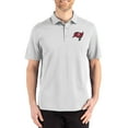 thumbnail image 1 of Men's Cutter & Buck Gray Tampa Bay Buccaneers Big & Tall Advantage Refresh Epic Confidence Recycled Tri-Blend Pique Polo, 1 of 2