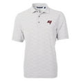 thumbnail image 1 of Men's Cutter & Buck Gray Tampa Bay Buccaneers Virtue Eco Pique Botanical Print Polo, 1 of 1