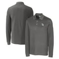 thumbnail image 1 of Men's Cutter & Buck Gray Tampa Bay Rays Big & Tall Advantage Eco Pique DryTec Tri-Blend Long Sleeve Polo, 1 of 3