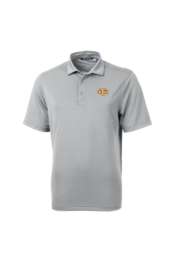 Men's Cutter & Buck Gray Tennessee Tech Golden Eagles Big & Tall Virtue Eco Pique Recycled Polo