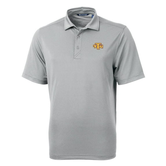 Men's Cutter & Buck Gray Tennessee Tech Golden Eagles Big & Tall Virtue Eco Pique Recycled Polo