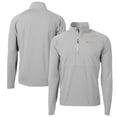 thumbnail image 1 of Men's Cutter & Buck  Gray Tennessee Volunteers Alumni Logo Adapt Eco Knit Hybrid Recycled Quarter-Zip Pullover Top, 1 of 3