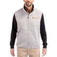 thumbnail image 1 of Men's Cutter & Buck Gray Tennessee Volunteers Charter Eco Recycled Full-Zip Vest, 1 of 2
