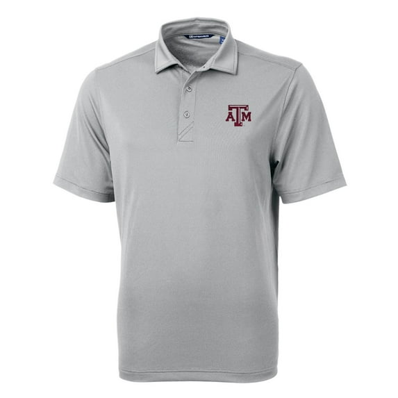 Men's Cutter & Buck Gray Texas A&M Aggies Big & Tall Virtue Eco Pique Recycled Polo