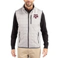 thumbnail image 1 of Men's-Cutter & Buck  Gray Texas A&M Aggies Rainier Eco Insulated PrimaLoft Full-Zip Puffer Vest, 1 of 2