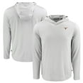 thumbnail image 1 of Men's Cutter & Buck Gray Texas Longhorns Coastline Epic Comfort Eco Recycled Long Sleeve Hoodie T-Shirt, 1 of 3