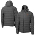 thumbnail image 1 of Men's-Cutter & Buck  Gray Texas Longhorns Mission Ridge Eco Insulated Repreve Hooded Full-Zip Puffer Jacket, 1 of 3