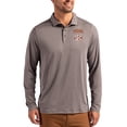 thumbnail image 1 of Men's Cutter & Buck  Gray Texas Longhorns SEC Coastline Epic Comfort Long-Sleeve Polo, 1 of 2