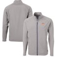 thumbnail image 1 of Men's Cutter & Buck  Gray Texas Longhorns Vault Adapt Eco Knit Hybrid Recycled Mens Full Zip Jacket, 1 of 3