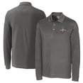 thumbnail image 1 of Men's Cutter & Buck  Gray Texas Rangers 2023 World Series Champions Big & Tall Advantage Tri-Blend Pique Long Sleeve, 1 of 3