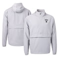 thumbnail image 1 of Men's Cutter & Buck Gray Texas Rangers City Connect Charter Eco Recycled Half-Zip Anorak Jacket, 1 of 3