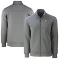 thumbnail image 1 of Men's Cutter & Buck Gray Texas Rangers Roam Eco Recycled Full-Zip Jacket, 1 of 3