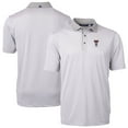 thumbnail image 1 of Men's Cutter & Buck  Gray Texas Tech Red Raiders Alumni Logo Virtue Eco Pique Micro Stripe Recycled Polo, 1 of 3