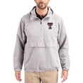 thumbnail image 1 of Men's Cutter & Buck Gray Texas Tech Red Raiders Charter Eco Recycled Half-Zip Anorak Jacket, 1 of 2