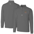 thumbnail image 1 of Men's Cutter & Buck Gray Toledo Mud Hens Traverse Stretch Quarter-Zip Pullover Top, 1 of 3