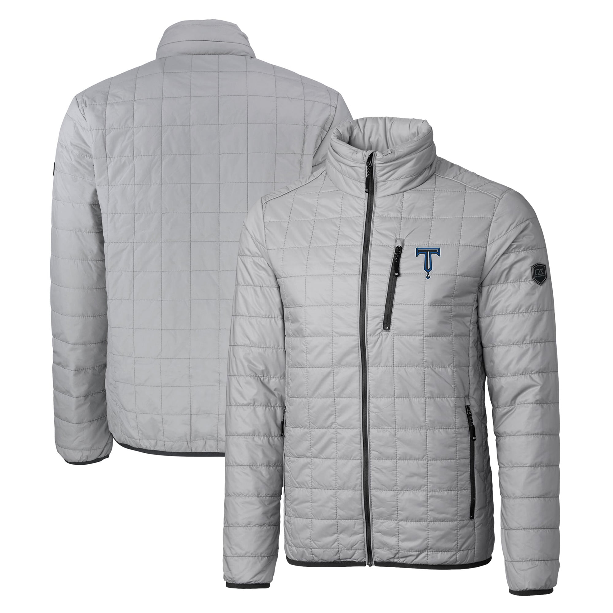 Men's Cutter & Buck Gray Tulsa Drillers Rainier PrimaLoft Big & Tall ...