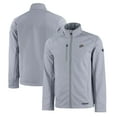 thumbnail image 1 of Men's Cutter & Buck  Gray UTEP Miners Evoke Eco Softshell Recycled Full-Zip Jacket, 1 of 3
