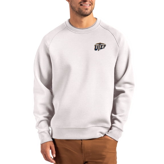Men's Cutter & Buck Gray UTEP Miners Roam Recycled Pullover