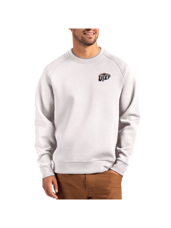 Men's Cutter & Buck Gray UTEP Miners Roam Recycled Pullover