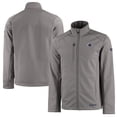 thumbnail image 1 of Men's Cutter & Buck  Gray UTSA Roadrunners  Evoke Eco Softshell Recycled Full-Zip Jacket, 1 of 3