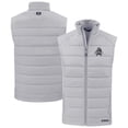 thumbnail image 1 of Men's Cutter & Buck Gray Utah State Aggies Evoke Hybrid Eco Softshell Recycled Full-Zip Vest, 1 of 3