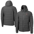 thumbnail image 1 of Men's-Cutter & Buck  Gray Utah Utes Mission Ridge Eco Insulated Repreve Hooded Full-Zip Puffer Jacket, 1 of 3