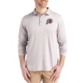thumbnail image 1 of Men's Cutter & Buck  Gray Utah Utes Primary Coastline Epic Comfort Long-Sleeve Polo, 1 of 2