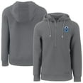 thumbnail image 1 of Men's-Cutter & Buck  Gray Vancouver Whitecaps FC Roam Eco Half-Zip Recycled Tri-Blend Hoodie Pullover Top, 1 of 3