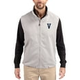 thumbnail image 1 of Men's Cutter & Buck Gray Villanova Wildcats Charter Eco Recycled Full-Zip Vest, 1 of 2
