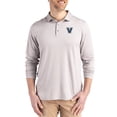 thumbnail image 1 of Men's Cutter & Buck  Gray Villanova Wildcats Primary Coastline Epic Comfort Long-Sleeve Polo, 1 of 2