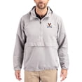 thumbnail image 1 of Men's Cutter & Buck Gray Virginia Cavaliers Charter Eco Recycled Half-Zip Anorak Jacket, 1 of 2