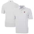 thumbnail image 1 of Men's Cutter & Buck Gray Washington Nationals Virtue Eco Pique Stripe Recycled Polo, 1 of 3
