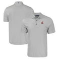 thumbnail image 1 of Men's Cutter & Buck Gray Washington State Cougars Pike Eco Tonal Geo Print Stretch Recycled Polo, 1 of 3